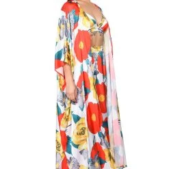 ON THE PATIO KAFTAN -helmut shop on the patio kaftan yellow multi 2 2
