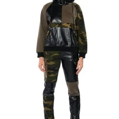 ONE AND ONLY COLORBLOCK JOGGER -helmut shop one and only colorblock jogger brown multi 2 2 c1