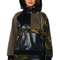 ONE AND ONLY COLORBLOCK SWEATSHIRT 13 ONE AND ONLY COLORBLOCK SWEATSHIRT -helmut shop one and only colorblock sweatshirt brown multi 3 3 c1