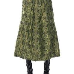 ONE KISS MIDI SKIRT -helmut shop one kiss midi skirt green multi 5 5