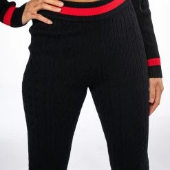 ONE LOVE STRIPE SWEATER LEGGING -helmut shop one love stripe sweater legging red multi 8 8