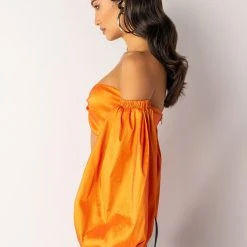 ONLY ONE OFF THE SHOULDER BLOUSE -helmut shop only one off the shoulder blouse orange 8 8