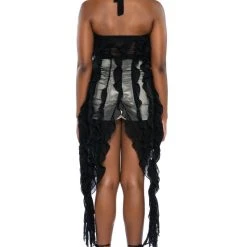 OUT OF MY LEAGUE RUFFLE DRAPED TOP -helmut shop out of my league ruffle draped top black 7 7