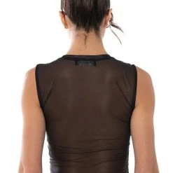OUT OF THIS GALAXY MESH TOP -helmut shop out of this galaxy mesh top black 5 5 c1