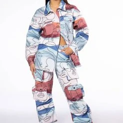 OVERSIZED PRINTED BUTTON DOWN -helmut shop oversized printed button down multi 3 3