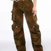 NOTHING BUT CORDUROY CARGO PANTS IN BROWN MULTI -helmut shop ozuna corduroy cargo pants brown multi 1 1