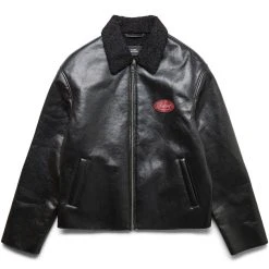 Rassvet VARSITY LEATHER JACKET WOVEN