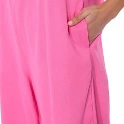PAINT THE TOWN WIDE LEG JUMPSUIT -helmut shop paint the town wide leg jumpsuit pink 5 5