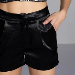 PASSIONE SATIN SHORTS -helmut shop passione satin shorts black 6 6 c1 c1 c1