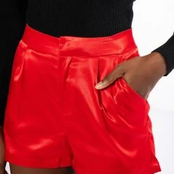 PASSIONE SATIN SHORTS -helmut shop passione satin shorts red 8 8