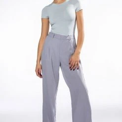 PAXTON NEW CLASSIC CREW NECK SHORT SLEEVE BODYSUIT -helmut shop paxton new classic crew neck short sleeve bodysuit light grey 2 2