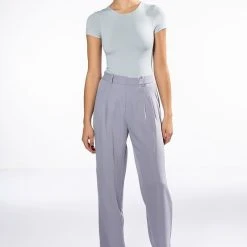 PAXTON NEW CLASSIC CREW NECK SHORT SLEEVE BODYSUIT -helmut shop paxton new classic crew neck short sleeve bodysuit light grey 7 7