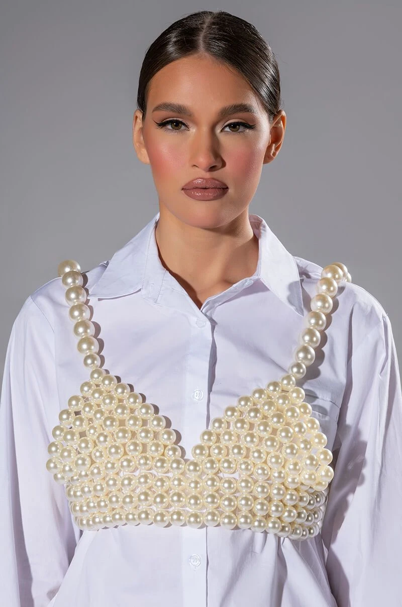 PEARLS OF WISDOM CROP BRALETTE 3 PEARLS OF WISDOM CROP BRALETTE