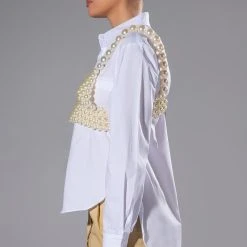 PEARLS OF WISDOM CROP BRALETTE 11 PEARLS OF WISDOM CROP BRALETTE -helmut shop pearls of wisdom crop bralette white 4 4