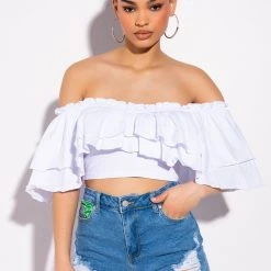 PEEKABOO LEAF PRINT HIGH RISE DISTRESSED JEAN SHORTS -helmut shop peekaboo leaf print high rise distressed jean shorts medium blue denim 3 3