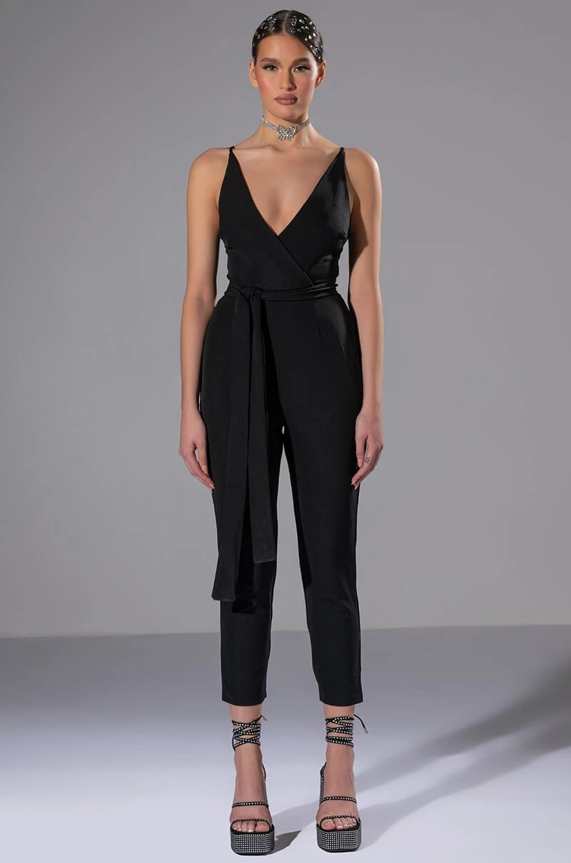 PERFECT FIT SLEEVELESS BELTED JUMPSUIT 3 PERFECT FIT SLEEVELESS BELTED JUMPSUIT