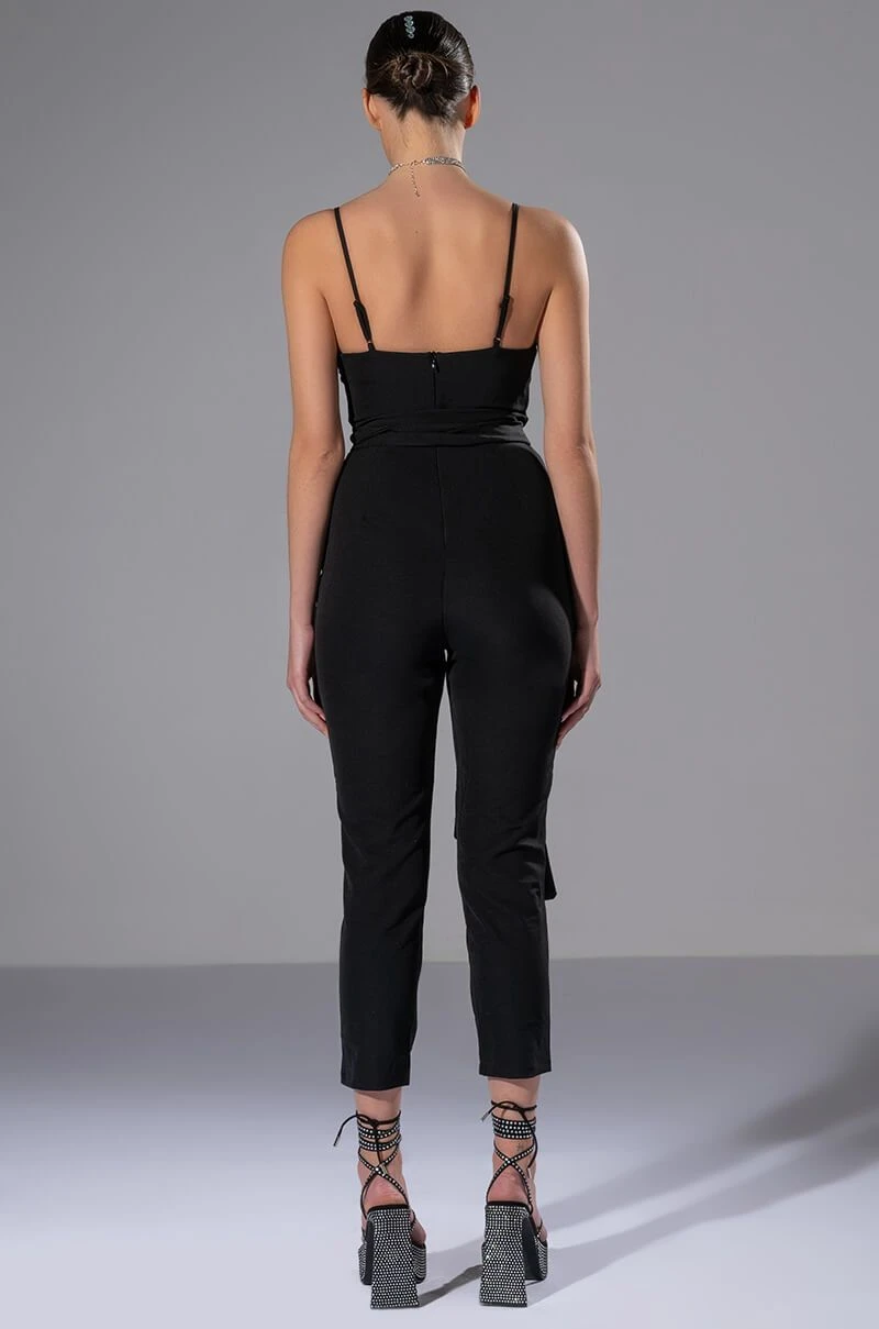 PERFECT FIT SLEEVELESS BELTED JUMPSUIT 6 PERFECT FIT SLEEVELESS BELTED JUMPSUIT - Image 4