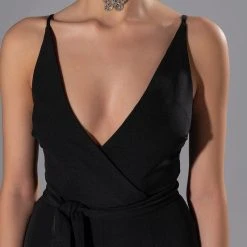 PERFECT FIT SLEEVELESS BELTED JUMPSUIT 11 PERFECT FIT SLEEVELESS BELTED JUMPSUIT -helmut shop perfect fit sleeveless belted jumpsuit black 5 5