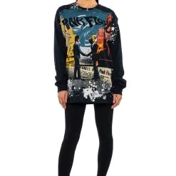 PINK FLOYD LONG SLEEVE GRAPHIC BAND TEE -helmut shop pink floyd long sleeve graphic band tee black multi 3 3