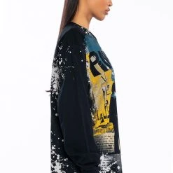 PINK FLOYD LONG SLEEVE GRAPHIC BAND TEE -helmut shop pink floyd long sleeve graphic band tee black multi 5 5