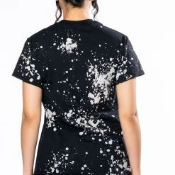 PINK FLOYD SPLATTER GRAPHIC TSHIRT -helmut shop pink floyd splatter graphic tshirt black multi 6 6 c1