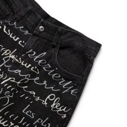 Pleasures SHATTER DENIM PANT -helmut shop pleasuresSHATTERDENIMPANTBLACK30P22F023 3