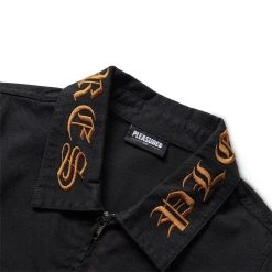 Pleasures TEMPER WORK JACKET -helmut shop pleasuresTEMPERWORKJACKETBLACKSP22F029 3