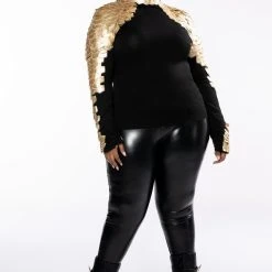 PLUS NASTASIA 2 SCALE TOP -helmut shop plus nastasia 2 scale top black gold 8 8