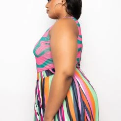 PLUS NOT THAT DEEP ONE SHOULDER MESH BODYSUIT -helmut shop plus not that deep one shoulder mesh bodysuit pink multi 5 5