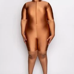 PLUS ON MY TIME MOCK NECK ROMPER -helmut shop plus on my time mock neck romper mauve 8 8