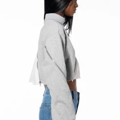 POLLY COLORBLOCK PULLOVER -helmut shop polly colorblock pullover grey multi 7 7