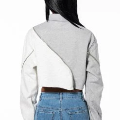 POLLY COLORBLOCK PULLOVER -helmut shop polly colorblock pullover grey multi 8 8