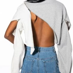 POLLY COLORBLOCK PULLOVER -helmut shop polly colorblock pullover grey multi 9 9