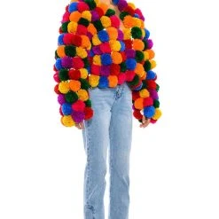 POM POM COLORFUL CARDIGAN -helmut shop pom pom colorful cardigan multi 4 4 c1