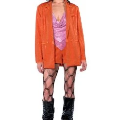 POP STAR SHINE BRIGHT RHINESTONE HOT SHORT IN ORANGE -helmut shop pop star shine bright rhinestone hot short in orange orange 10 10 c1