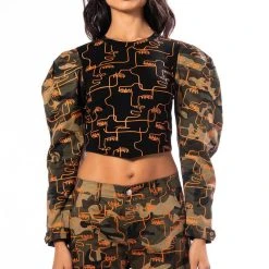 PRINTED CAMO SWEATSHIRT -helmut shop printed camo sweatshirt green multi 3 3