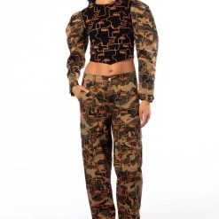 PRINTED CAMO SWEATSHIRT -helmut shop printed camo sweatshirt green multi 7 7