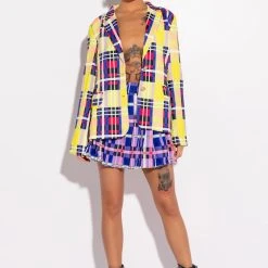 PRIVATE SCHOOL PLEATED MINI SKIRT -helmut shop private school pleated mini skirt purple multi 4 4 c1