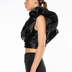 PUFF SHOULDER BOLERO -helmut shop puff shoulder bolero black 6 6 c1 c1 c1