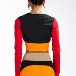 PUMA MULTI COLOR UNITY CROP TOP -helmut shop puma multi color unity crop top red multi 5 5