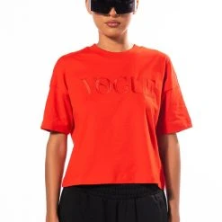 PUMA X VOGUE RELAXED GRAPHIC TEE -helmut shop puma x vogue relaxed graphic tee red 3 3