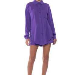 PURPLE RAIN BUTTON DOWN -helmut shop purple rain button down purple 3 3