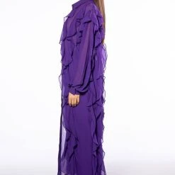 PURPLE RAIN LONG BLOUSE -helmut shop purple rain long blouse purple 4 4