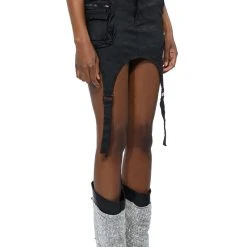 RANGER CAMO MINI SKIRT -helmut shop ranger camo mini skirt black multi 4 4