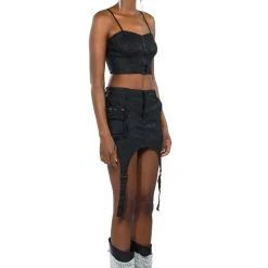 RANGER CAMO MINI SKIRT -helmut shop ranger camo mini skirt black multi 6 6