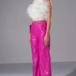 REAL OSTRICH FEATHER TOP IN WHITE -helmut shop real ostrich feather top in white white 4 4