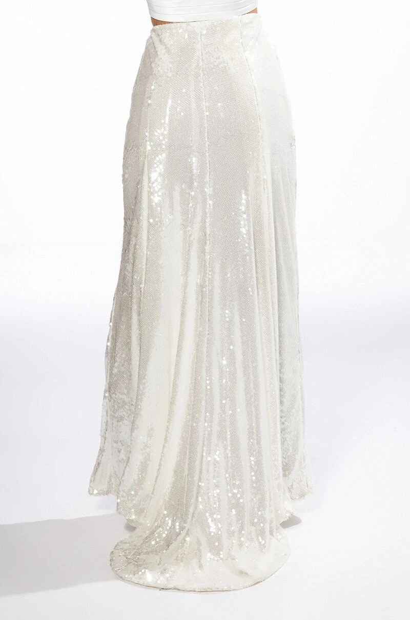 RESOLUTIONS SEQUIN SLIT MAXI SKIRT 5 RESOLUTIONS SEQUIN SLIT MAXI SKIRT - Image 3