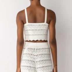 RESORT READY KNIT BRALETTE -helmut shop resort ready knit bralette ivory 5 5