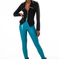 RIO HIGH RISE LEGGING WITH 4 WAY STRETCH -helmut shop rio high rise legging green 2 2 c1