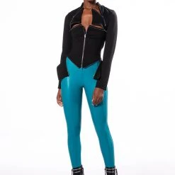 RIO HIGH RISE LEGGING WITH 4 WAY STRETCH -helmut shop rio high rise legging green 7 7 c1